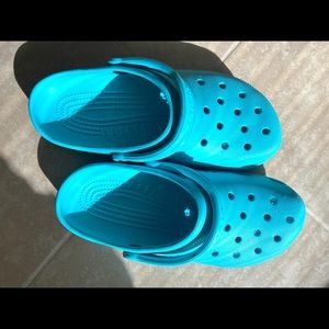 Blue crocs